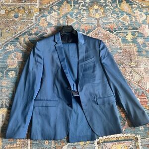 Zara Blue Classic Tailored Suit